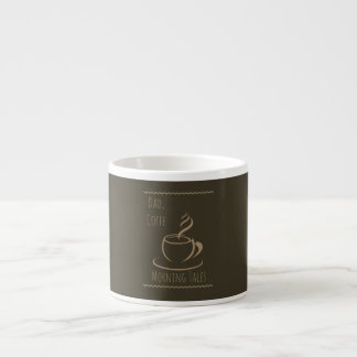 Tasse Expresso Moderne, Fête des Pères, Papa Café et Histoires du