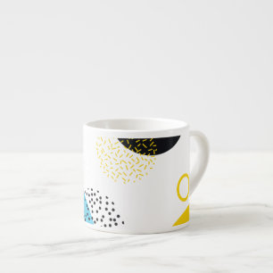 Tasse Expresso Moderne, simple, amusant, art géométrique de style