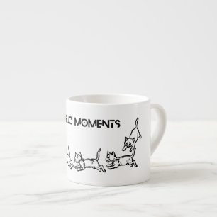 Tasse Expresso Moments Magiques Chat Folles Pattes   Croquis de C