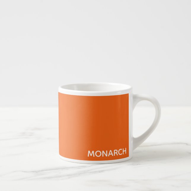 Tasse Expresso Monarch butterfly orange color name (Droite)