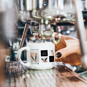 Tasse Expresso Monde Meilleur chien maman Photo de chien de col