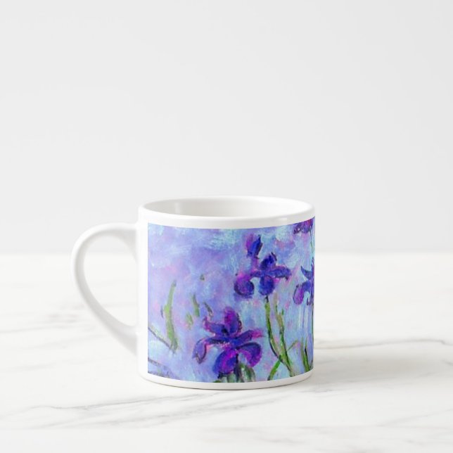 Tasse Expresso Monet Lilac Irises (Gauche)