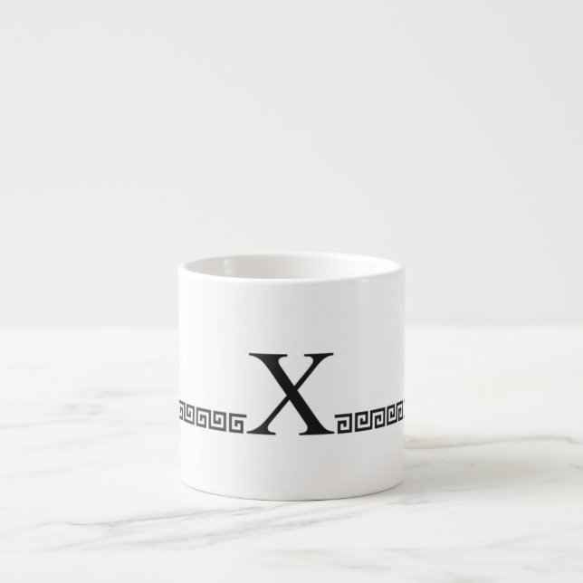 Tasse Expresso Monogramme grec (Devant)