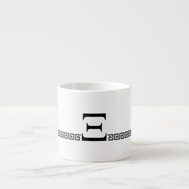 Tasse Expresso Monogramme grec (Devant)