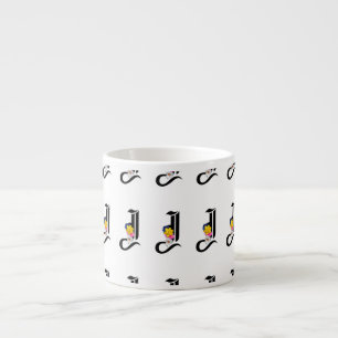 Tasse Expresso Monogramme J