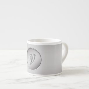 Tasse Expresso Monogramme "Lettre V"