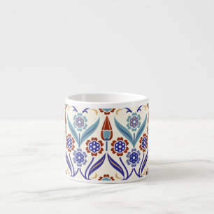 Tasse Expresso Mosaïque turque : Motif coloré sans couture