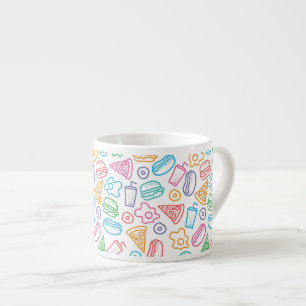 Tasse Expresso Motif 2 d'aliments de préparation rapide