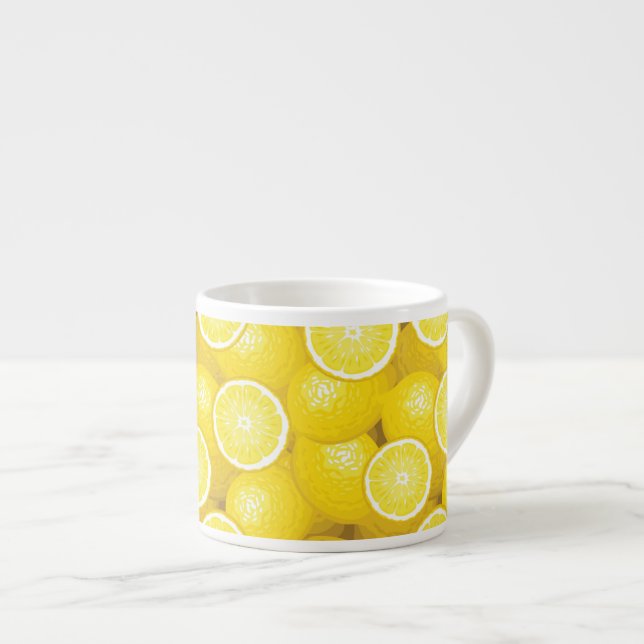 Tasse Expresso Motif 2 de citron (Devant droit)