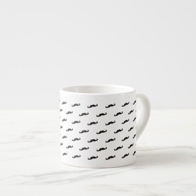 Tasse Expresso Motif 2 de hippie de moustache (Devant droit)