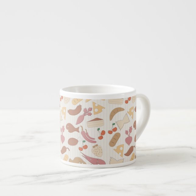 Tasse Expresso Motif 2 de nourriture (Devant droit)