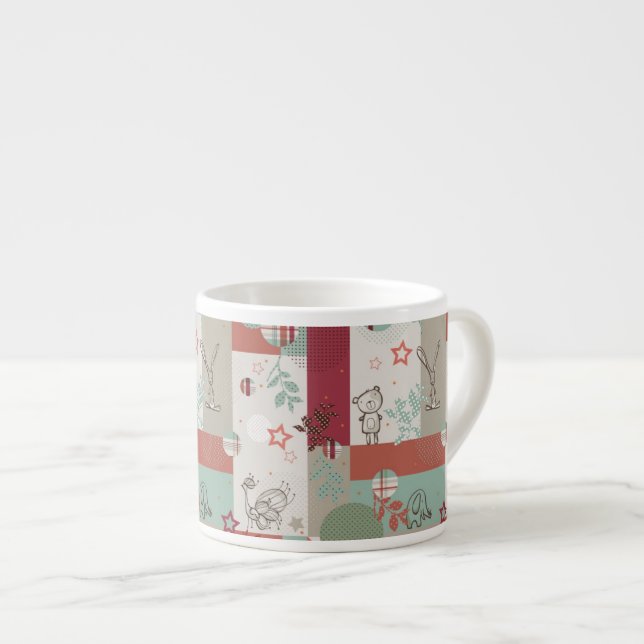 Tasse Expresso Motif 2 d'édredon de bébé (Devant droit)