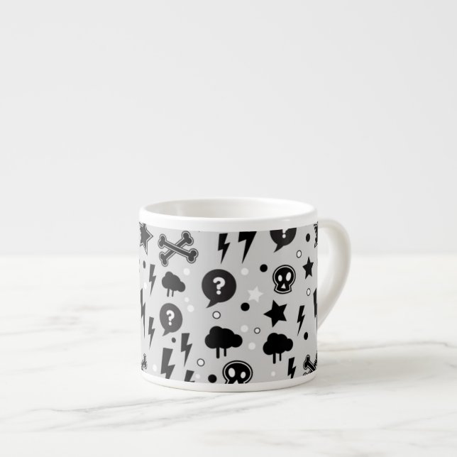 Tasse Expresso Motif à la mode (Devant droit)