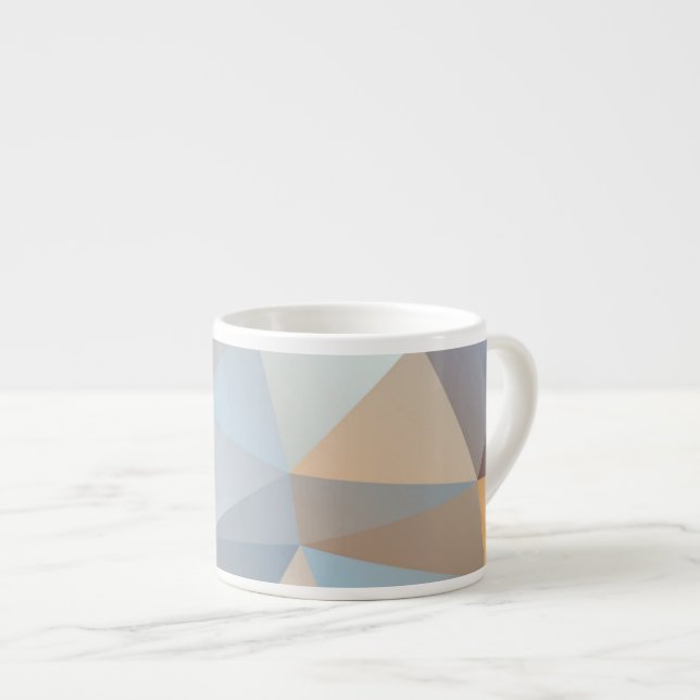 Tasse Expresso Motif abstrait frais de triangle (Devant droit)