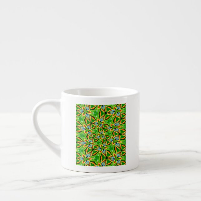 Tasse Expresso Motif Abstrait jaune (Gauche)