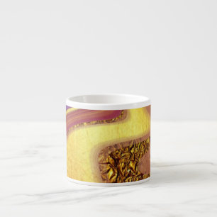 Tasse Expresso motif abstrait marbré