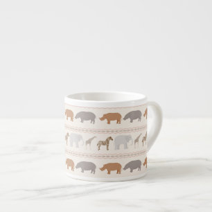 Tasse Expresso Motif africain 1 d'animaux