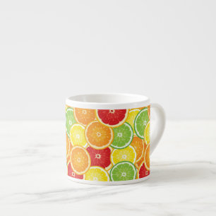 Tasse Expresso Motif avec des agrumes