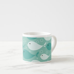 Tasse Expresso motif avec des poissons