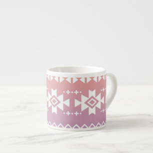 Tasse Expresso Motif aztèque tribal d'ombre
