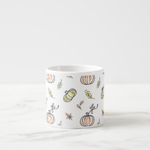 Tasse Expresso motif citrouille