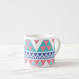 Tasse Expresso Motif coloré aztèque tribal
