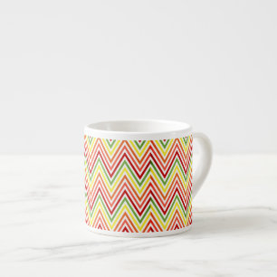 Tasse Expresso Motif coloré de Chevron de zigzag