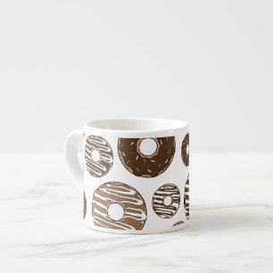 Tasse Expresso Motif de beignes, beignets de chocolat, beignets d
