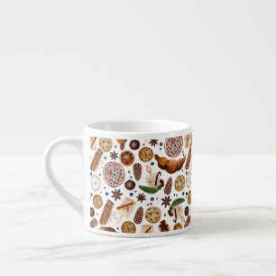 Tasse Expresso Motif de biscuits de Noël Hygge