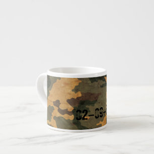 Tasse Expresso Motif de camouflage vert vintage 2020