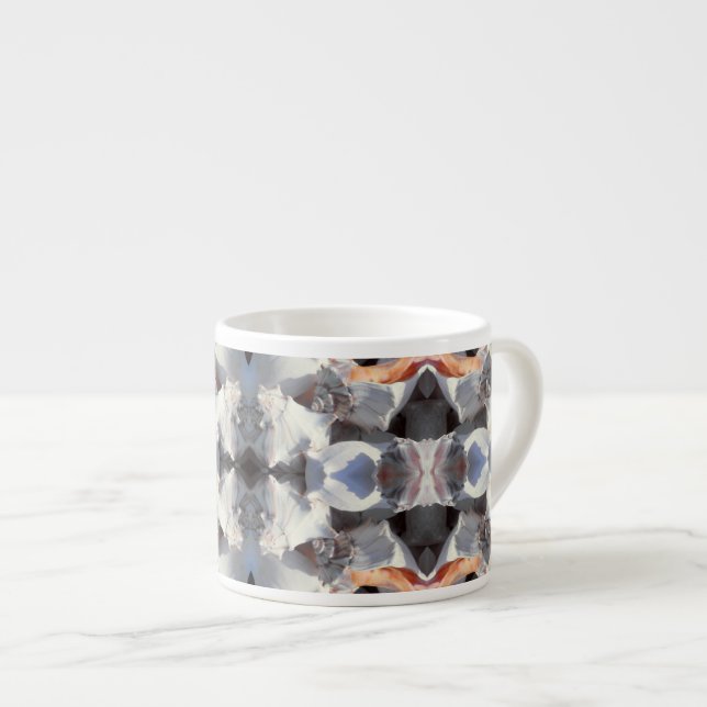 Tasse Expresso Motif de Coquillages (Devant droit)
