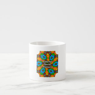 Tasse Expresso Motif de fleurs esthétiques