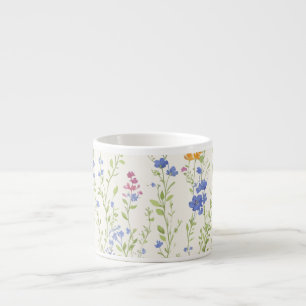 Tasse Expresso Motif de fleurs sauvages