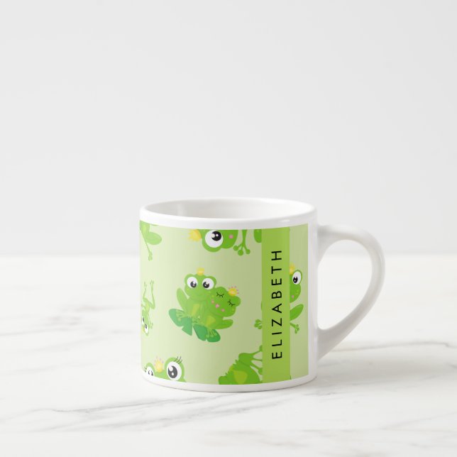 Tasse Expresso Motif de grenouille, Grenouille verte, Prince de g (Droite)