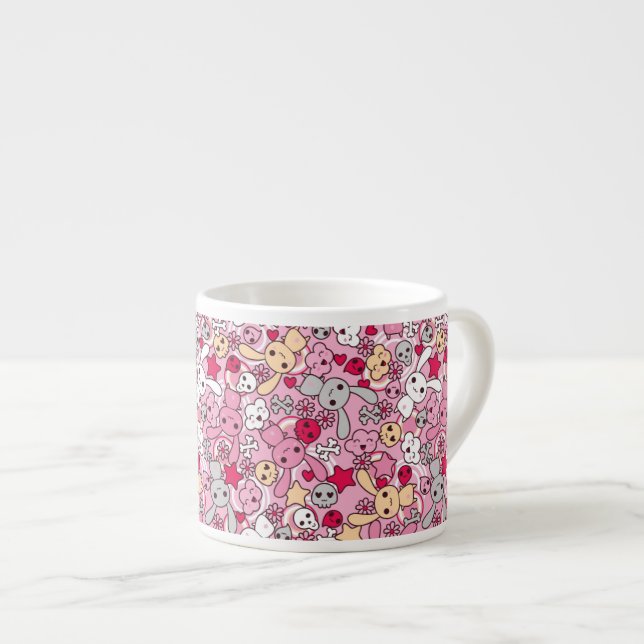 Tasse Expresso Motif de Kawaii (Devant droit)