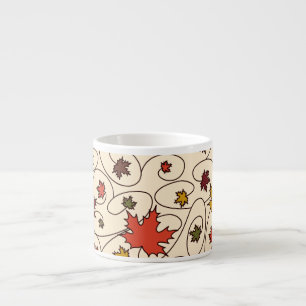Tasse Expresso Motif de la feuille d'érable à boudin