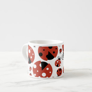 Tasse Expresso Motif De Ladybugs, Mignons Ladybugs, Red Ladybugs