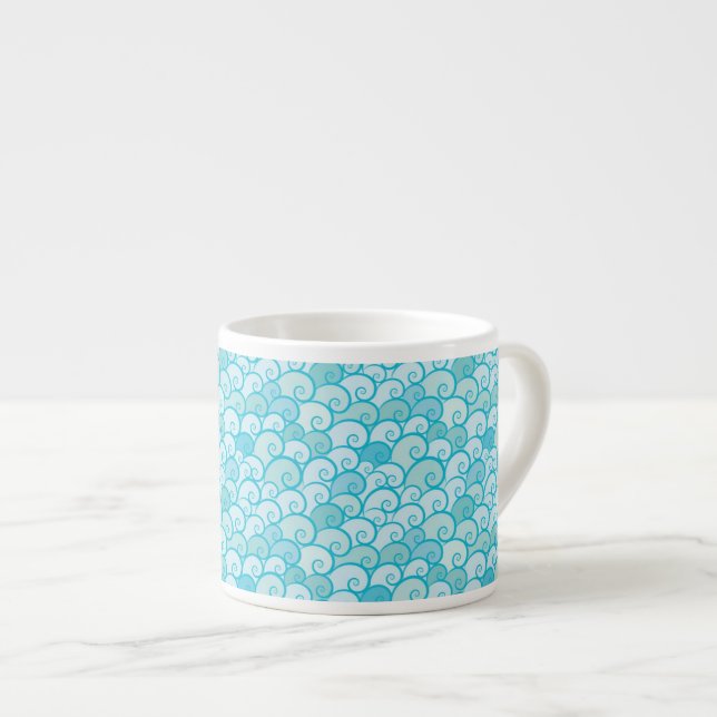 Tasse Expresso Motif de mer (Devant droit)