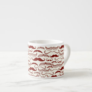 Tasse Expresso Motif de moustache, rétro style 3