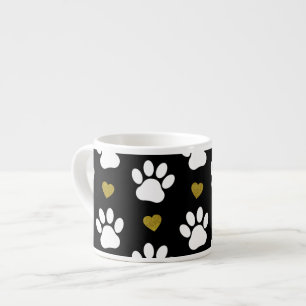Tasse Expresso Motif De Pâtes, Pâtes De Chien, Pâtes Blanches, Co