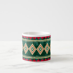 Tasse Expresso Motif de style africain géométrique Abstrait