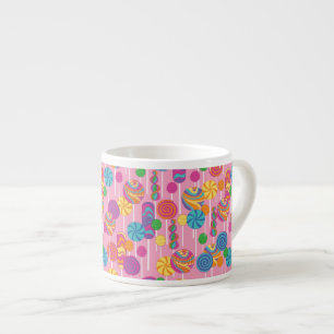 Tasse Expresso Motif de sucrerie de lucettes