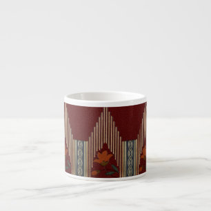 Tasse Expresso Motif Décor Avec Fleur Et Flèche