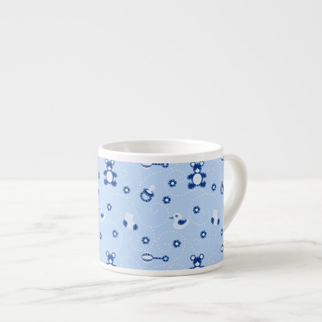 Tasse Expresso Motif d'édredon de bébé (Devant droit)
