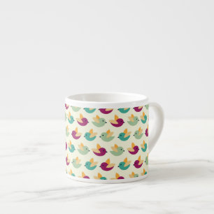 Tasse Expresso Motif d'oiseaux