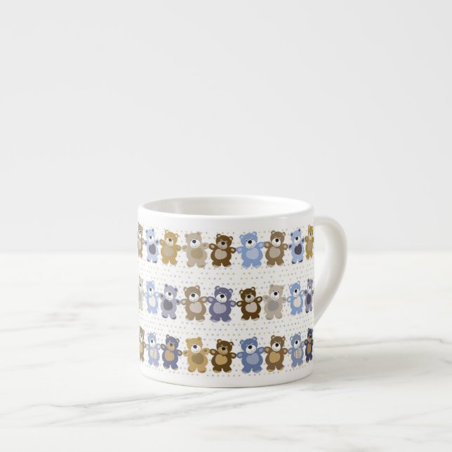 Tasse Expresso motif d'un ours de nounours de jouet (Devant droit)