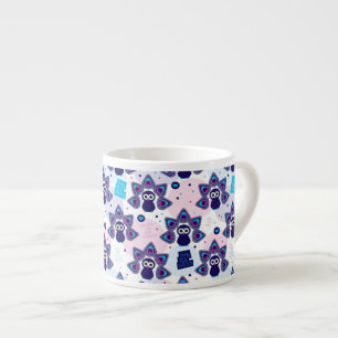 Tasse Expresso motif exotique de paon de l'Inde