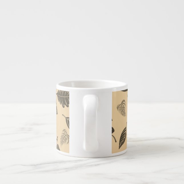Tasse Expresso motif feuille (Dos)