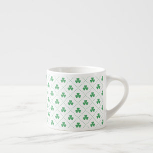 Tasse Expresso Motif Feuilles de Trèfle St. Patrick's Day-53224