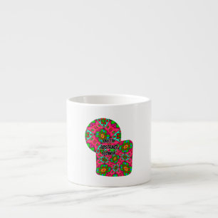 Tasse Expresso Motif Fleurs Abstraites uniques